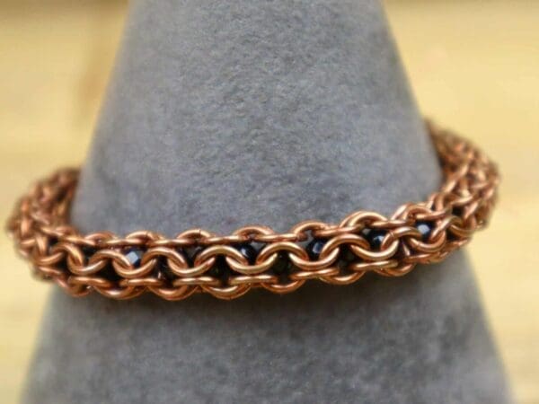 Inverted Round Maille Tutorial Including Wrapped Loops and End Caps.