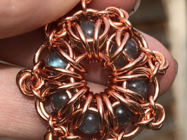 Bead Capture Chain Maille Pendant Tutorial