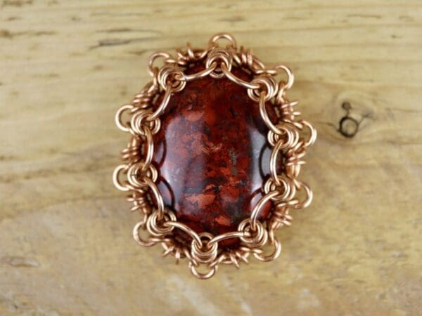 40x30mm Cabochon chain maille setting tutorial