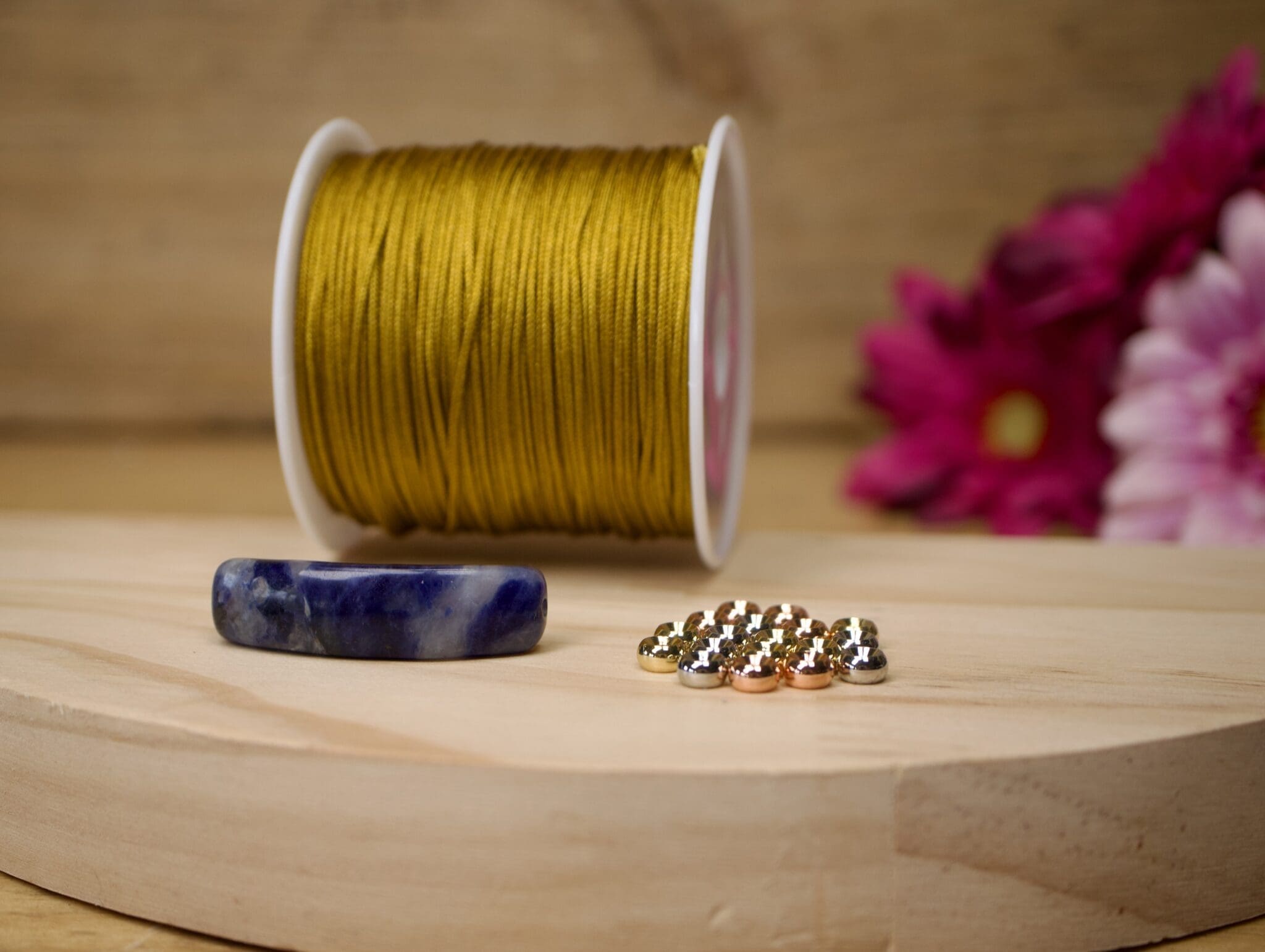 Gemstone Bar Bracelet Macrame Kit - Image 4