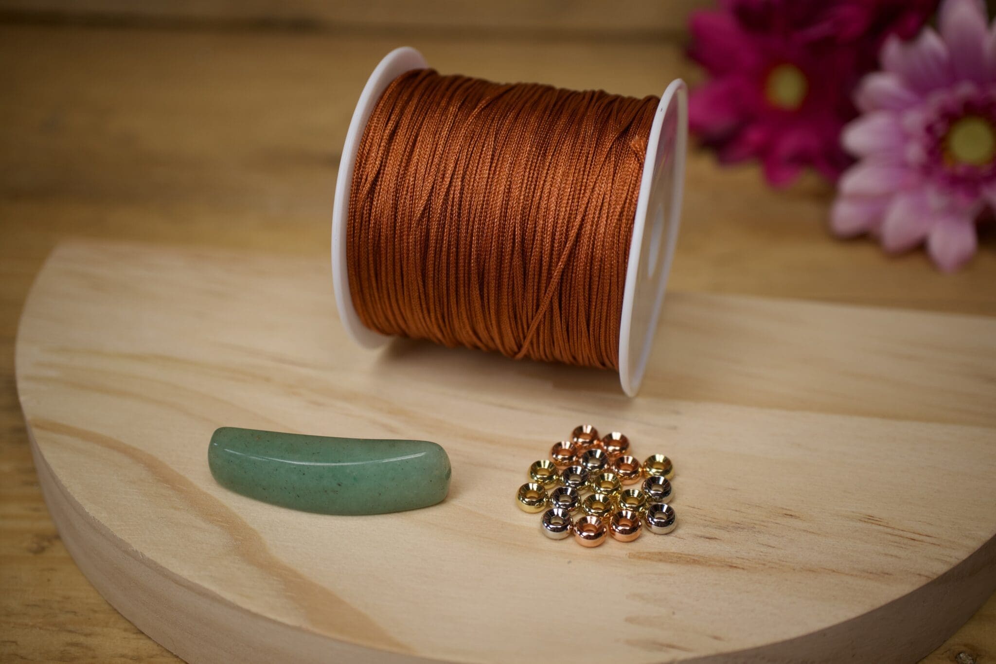 Gemstone Bar Bracelet Macrame Kit - Image 3