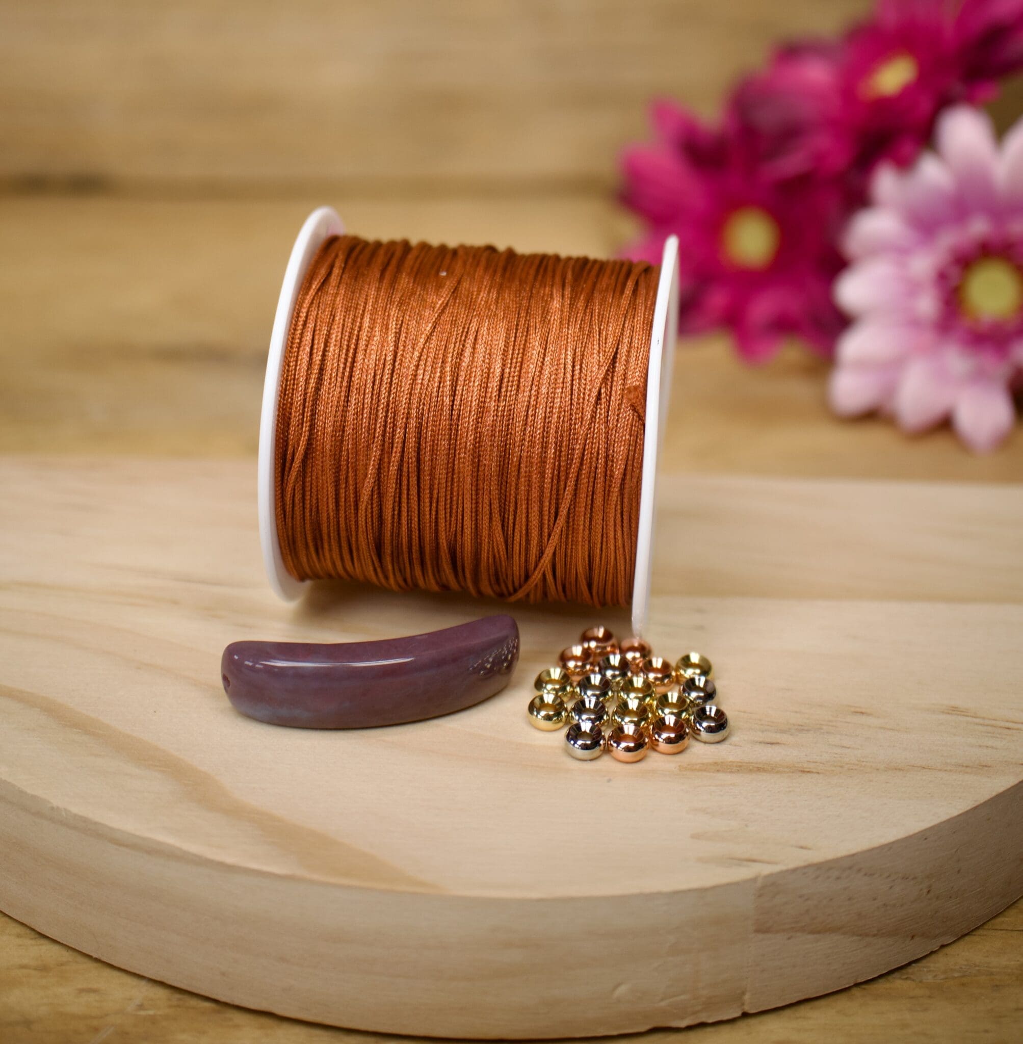 Gemstone Bar Bracelet Macrame Kit - Image 2