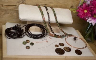 April 2025 Relax n Craft Box – Discover the Beauty of Unakite & Leather Jewellery