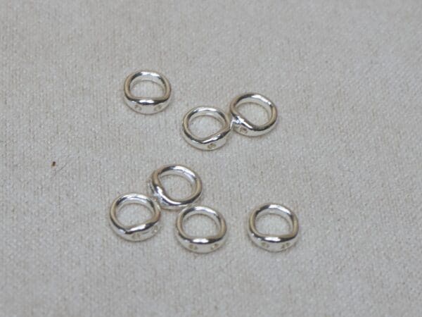 Round Piggy Ring Wire Guardians Silver & Gold plated (pack of 10)