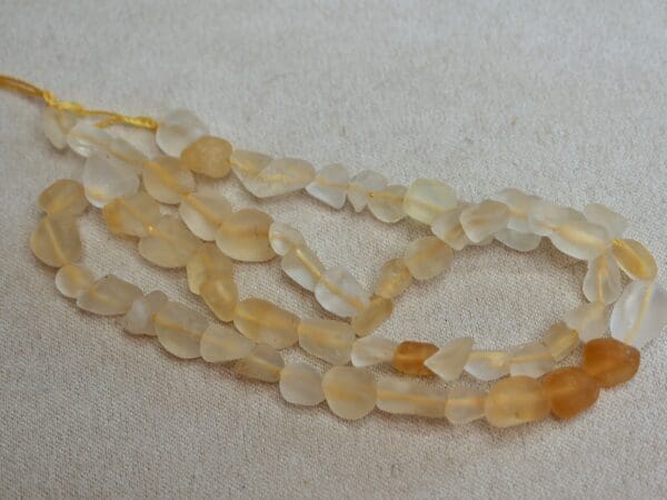 Citrine Matte Nuggets 6x8-8x10mm Approx